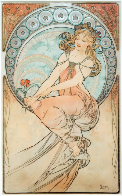 The Painting by Alphonse Mucha