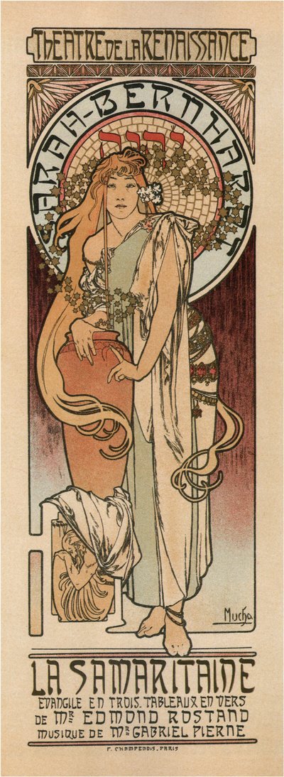 Woman of Samaria Poster by Alphonse Mucha