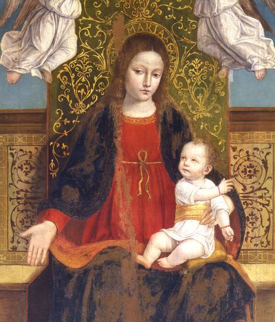 Madonna and Child (detail) by Ambrogio da Fossano
