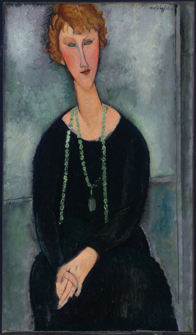 Woman with Green Necklace (Madame Menier) by Amedeo Modigliani
