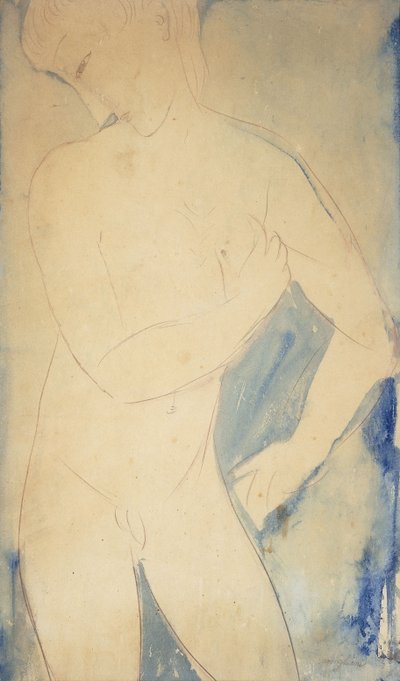 Young Nude Boy by Amedeo Modigliani