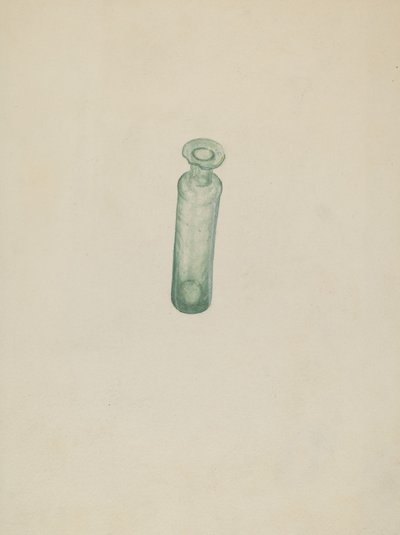 Glass Medicine Vial by American 20th Century