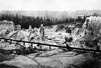 Hydraulic Mining by American Photographer