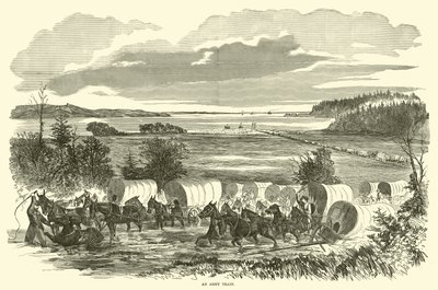 An Army Train, November 1862 by American School