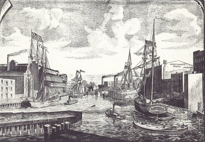Chicago Docks by American School