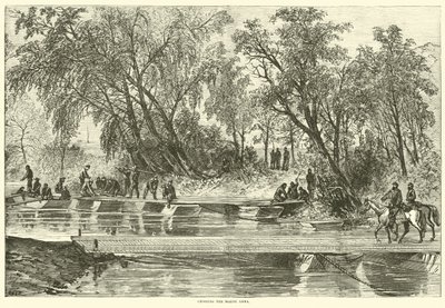 Crossing the North Anna, May 1864 by American School