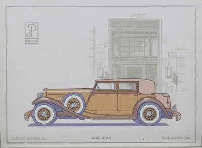 DuPont Motor Cars: Club Sedan, 1921 by American School