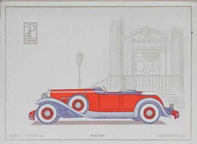 DuPont Motor Cars: Phaeton, 1921 by American School
