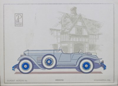 DuPont Motor Cars: Speedster, 1921 by American School
