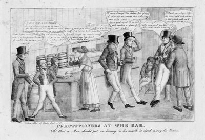 Practitioners at the bar by American School