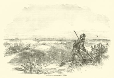 Sharpshooters Before Wagner, August 1863 by American School