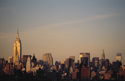 The Manhattan Skyline by American School