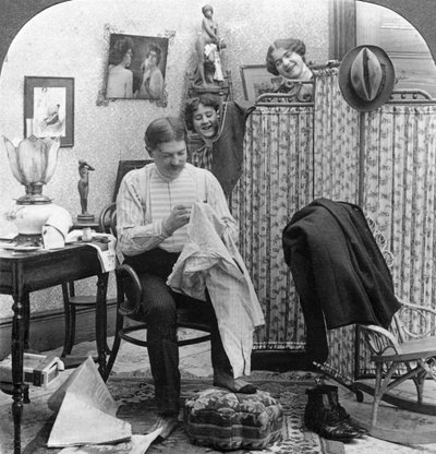 Trials of Bachelorhood by American Stereoscopic Company