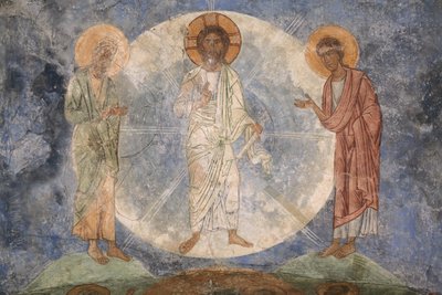 The Transfiguration of Jesus, 12th century by Ancient Russian frescos