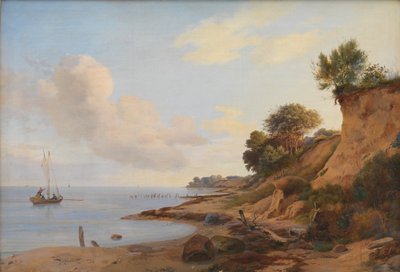 Beach Scene near Taarbæk by Anders Christian Lunde