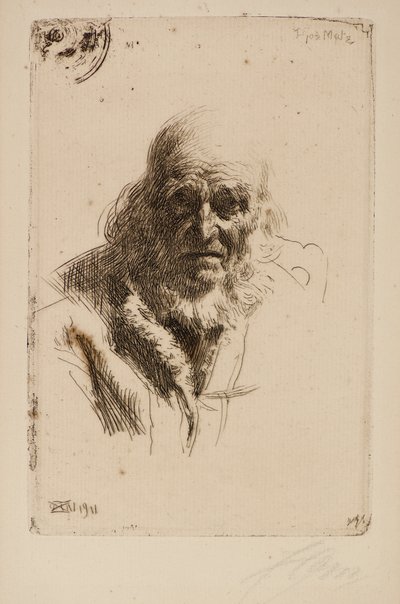 Head of an Old Man by Anders Leonard Zorn