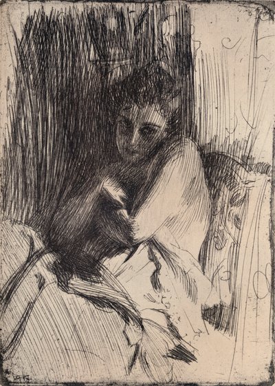 The Model, 1880-1906 by Anders Leonard Zorn