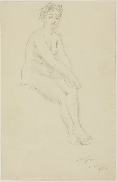 Seated Female Nude by Anders Leonard Zorn