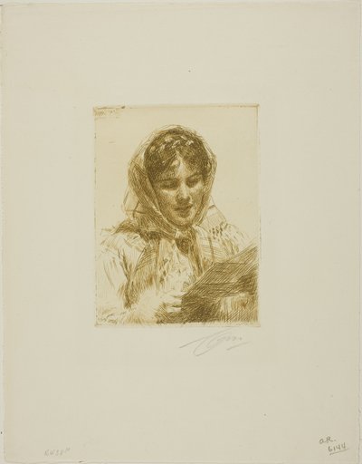 The Letter by Anders Leonard Zorn