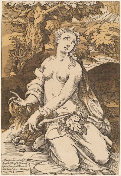 Eve by Andrea Andreani after Domenico Beccafumi