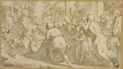 Christ Entering Jerusalem by Andrea Boscoli