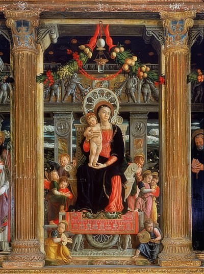San Zeno Altarpiece (Central Panel) by Andrea Mantegna