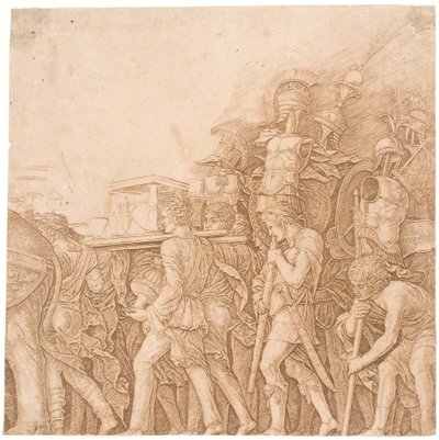 Soldiers Bearing Trophies by Andrea Mantegna