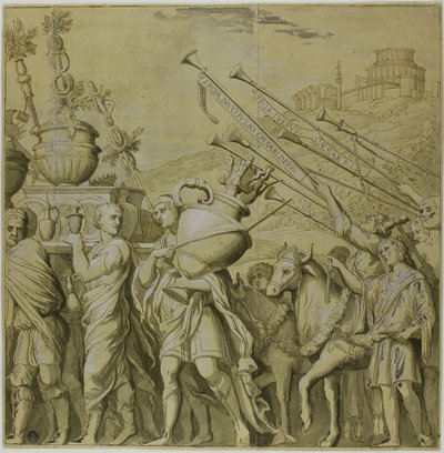 Triumphs of Julius Caesar: Canvas No. IV by Andrea Mantegna