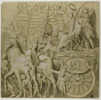 Triumphs of Julius Caesar: Canvas No. IX by Andrea Mantegna