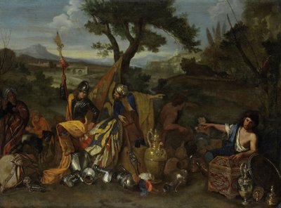 The Peddlers, 1635-50 by Andrea di Leone