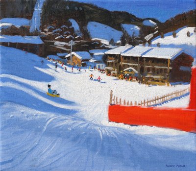 Skiing, La Clusaz, France by Andrew Macara