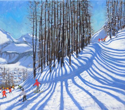 Skiing, La Daille, Tignes, France by Andrew Macara