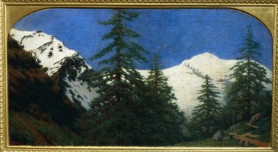 High Mountains by Angelo Morbelli