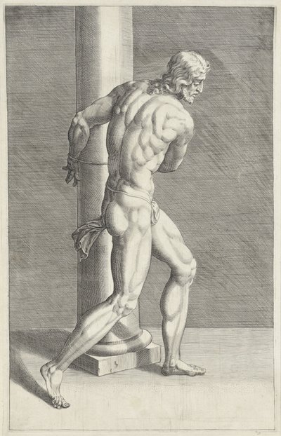 Christ at the column of scourging by Anonymous