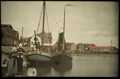 The Harbor of Volendam by Anonymous