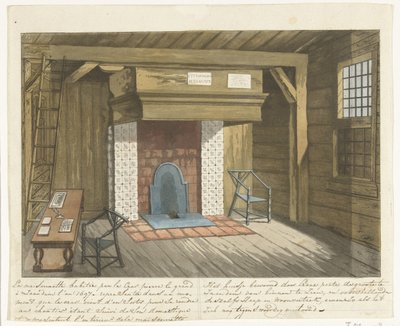 Interior of the Tsar Peter House in Zaandam, 1697 by Anonymous