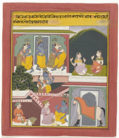 Krishna and Radha by Anonymous