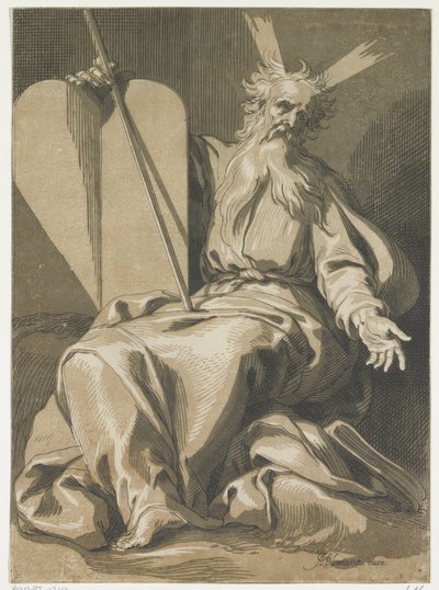 Moses with the Tablets of the Law by Anonymous