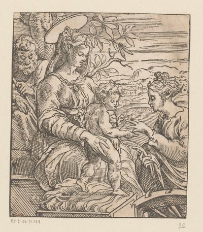 Mystical Marriage of Saint Catherine by Anonymous