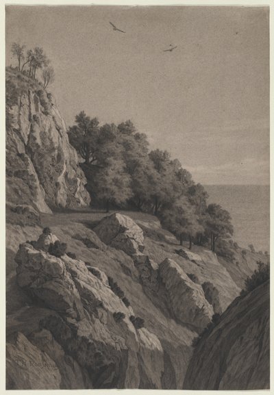 Rocky Cliff on a Coast by Anonymous