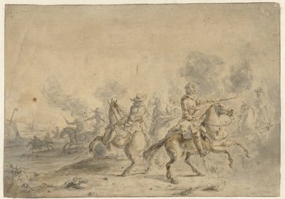 Cavalry Battle by Anonymous