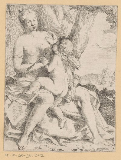 Venus and Cupid by Anonymous