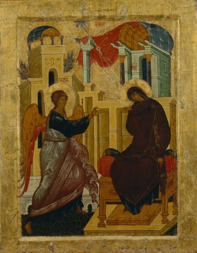 The Annunciation by Anonymous Russian icon painter