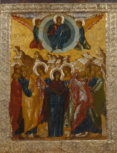 The Ascension of Christ, 1497 by Anonymous Russian icon painter