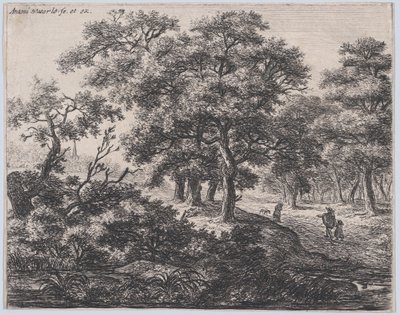 The Four Trees, 17th century by Anthonie Waterloo