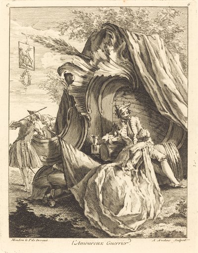 The Warrior Lover, 1736 by Antoine Aveline