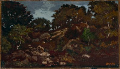 Rocks in the Forest of Fontainebleau by Antoine Louis Barye