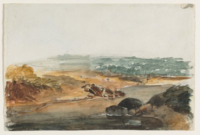 Landscape by Antoine Louis Barye