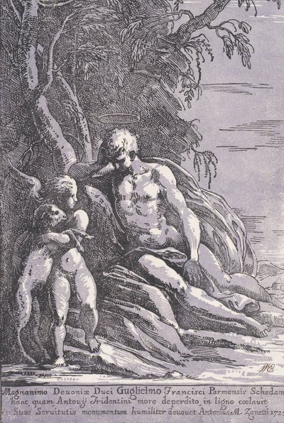 Saint John in the Desert by Anton Maria Zanetti