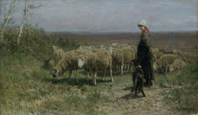 Shepherdess by Anton Mauve